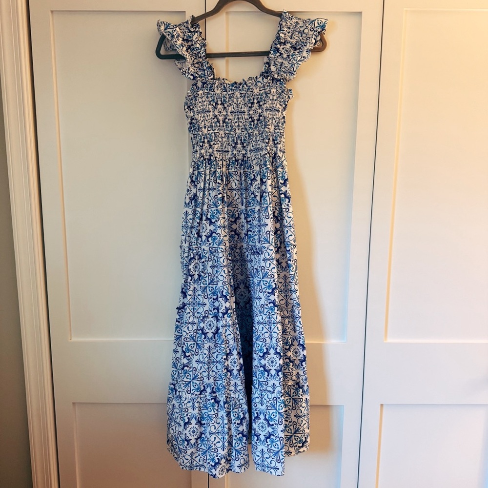 Hill House Ellie Nap Dress in Blue Mosaic